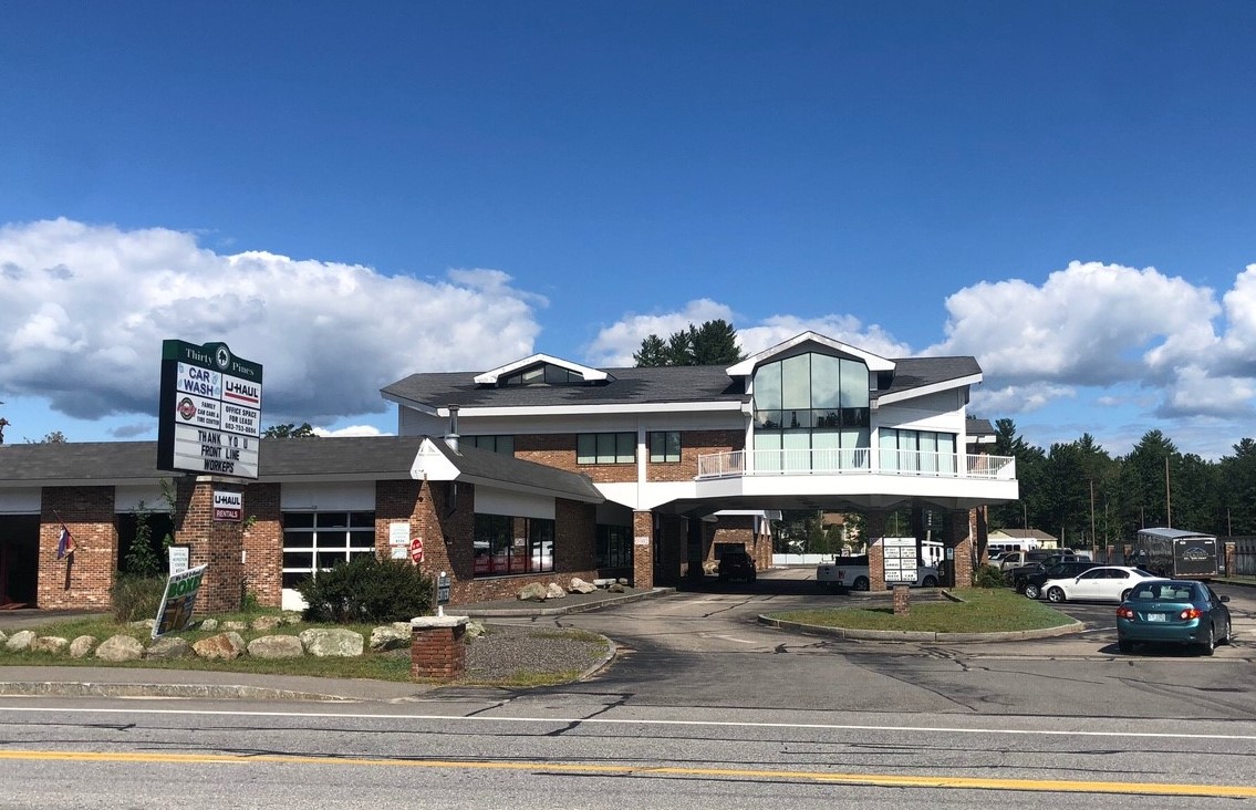 street view of thirty pines self storage in concord, nh - drive-thru car port